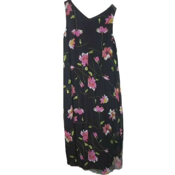 Carol Anderson California Sheer Floral Maxi Dress 16 - Picture 1 of 7
